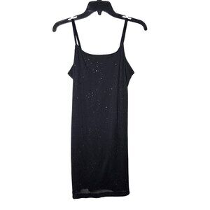 L.N. San Francisco Womens Black Mini Dress Size Large Y2K Witchy Whimsigoth Goth